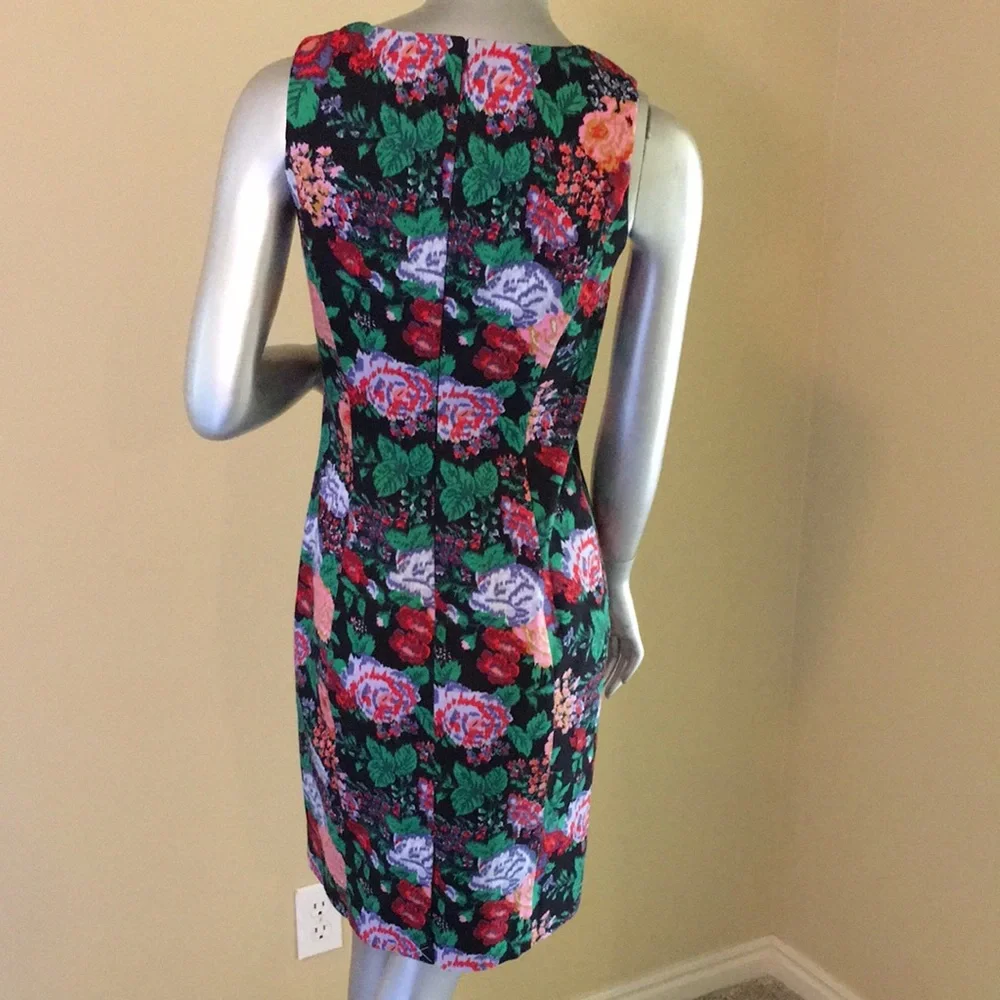 J. Crew Sleeveless floral sheath dress two-way s